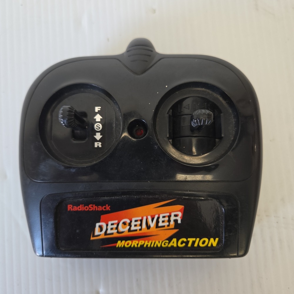 Vtg Remote Control For Deceiver RC Toy By Radio Shack. Very Rare Find!! Works.
